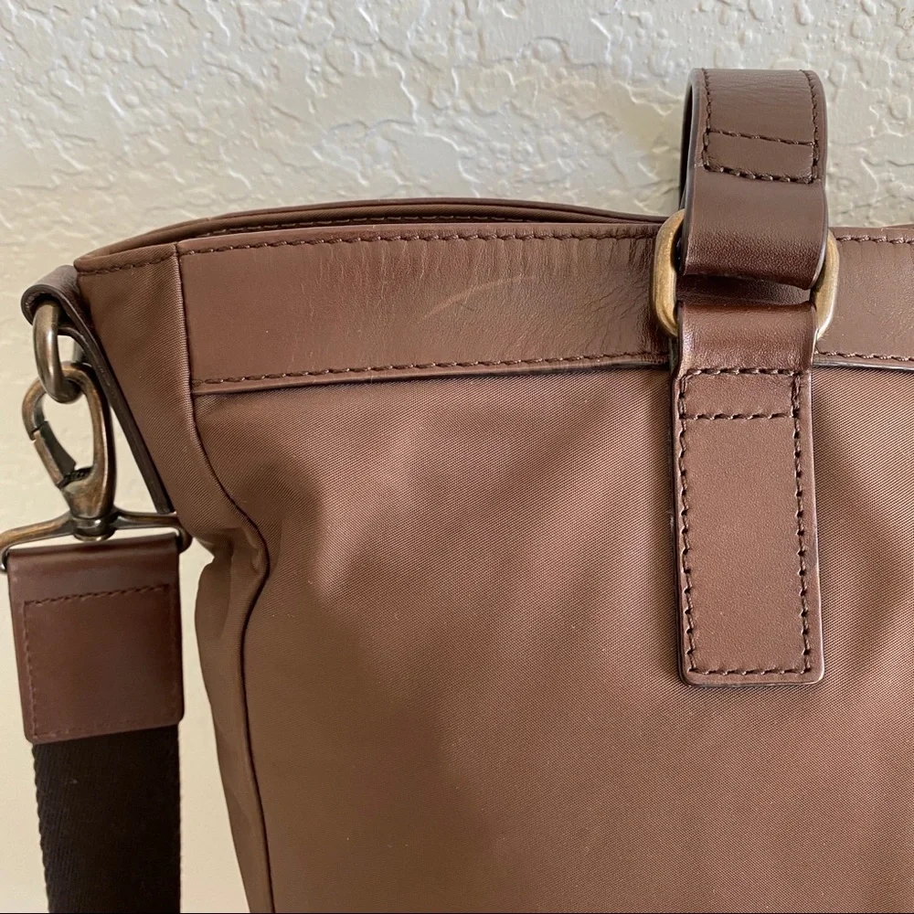 Burberry nylon leather